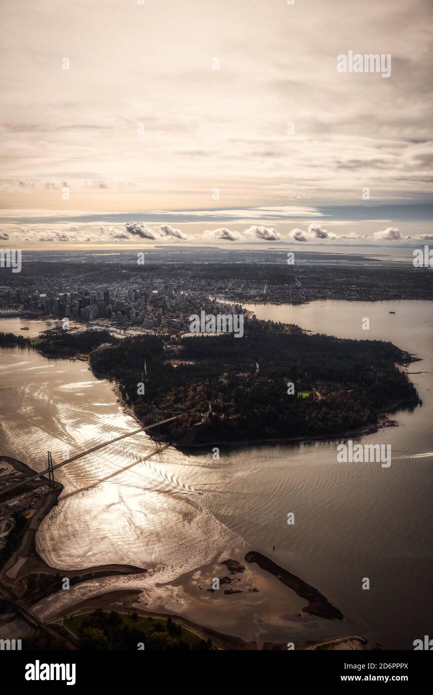 Aerial view of Vancouver, British Columbia Canada Stock Photo - Alamy