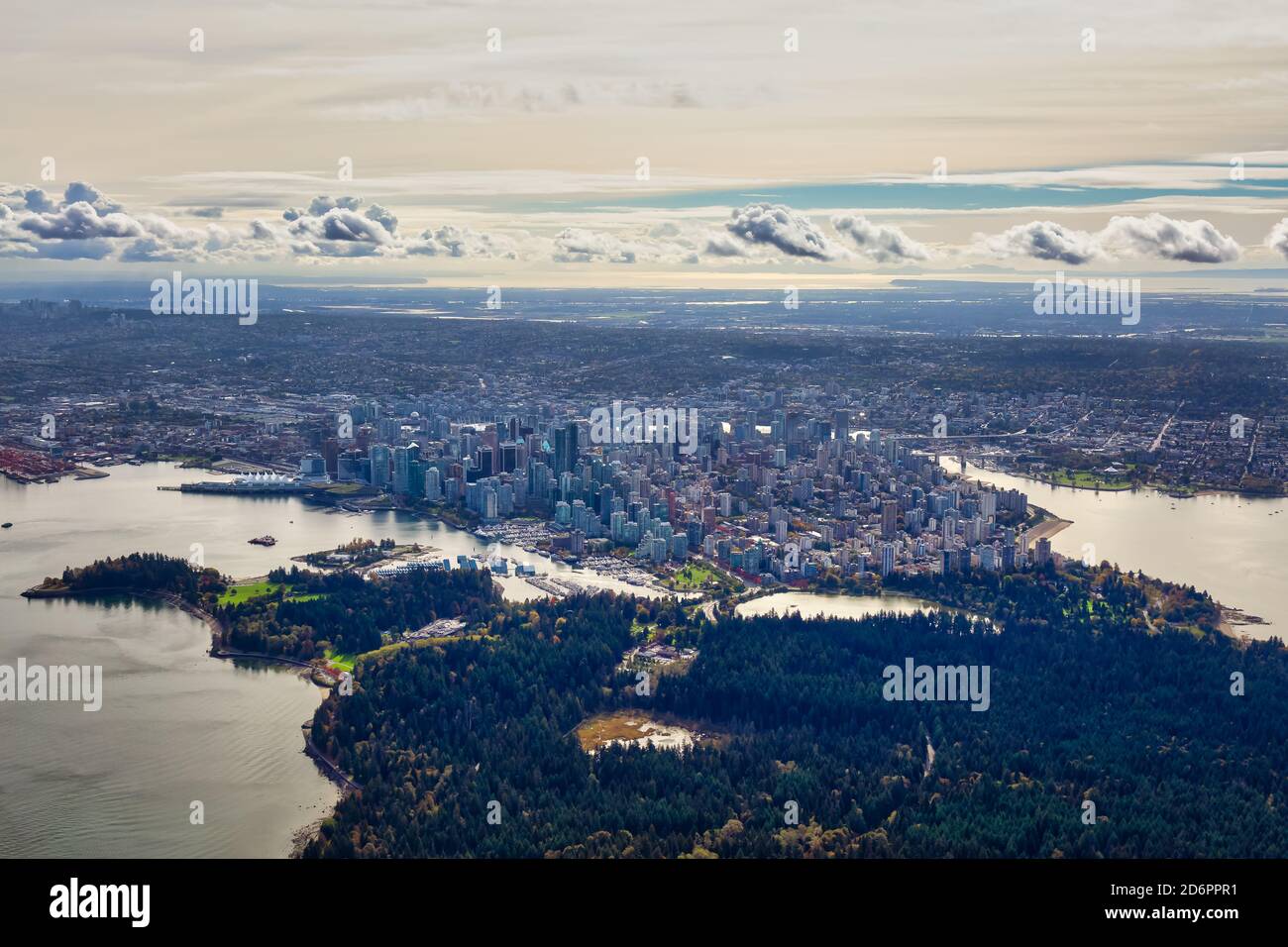 Aerial view of Vancouver, British Columbia Canada Stock Photo - Alamy