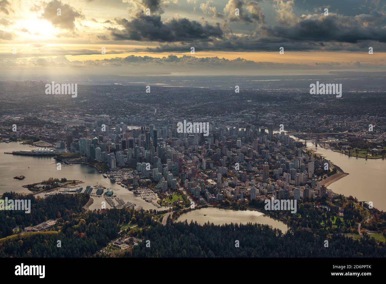 Aerial view of Vancouver, British Columbia Canada Stock Photo - Alamy