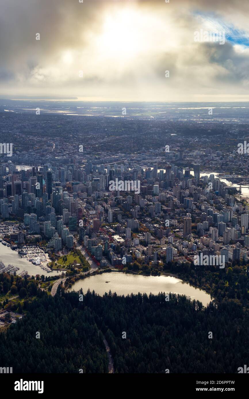 Aerial view of Vancouver, British Columbia Canada Stock Photo - Alamy