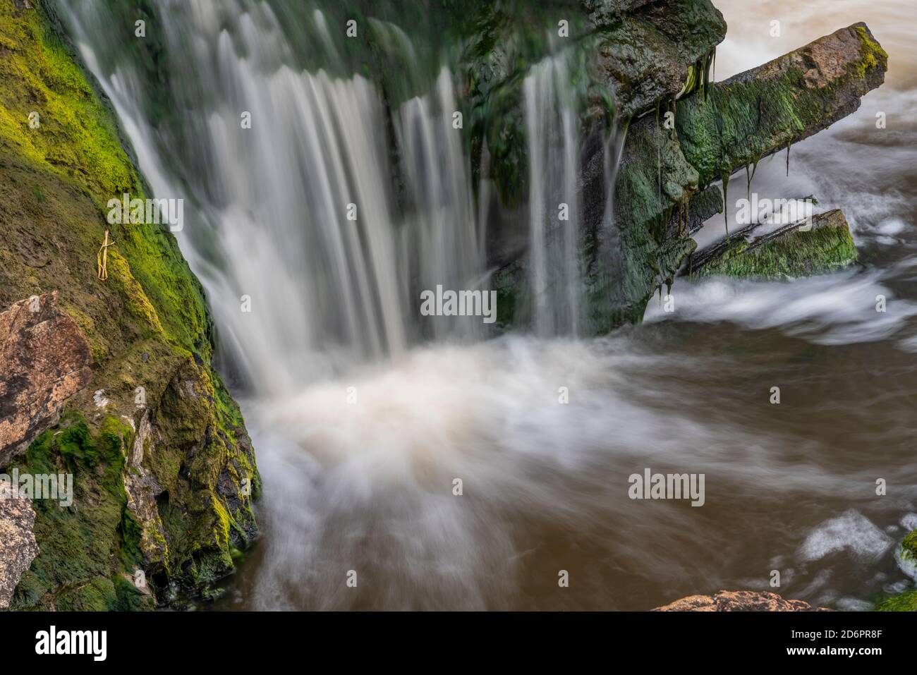 The Wabigoon River Falls near Vermillion Bay, Ontario, Canada Stock