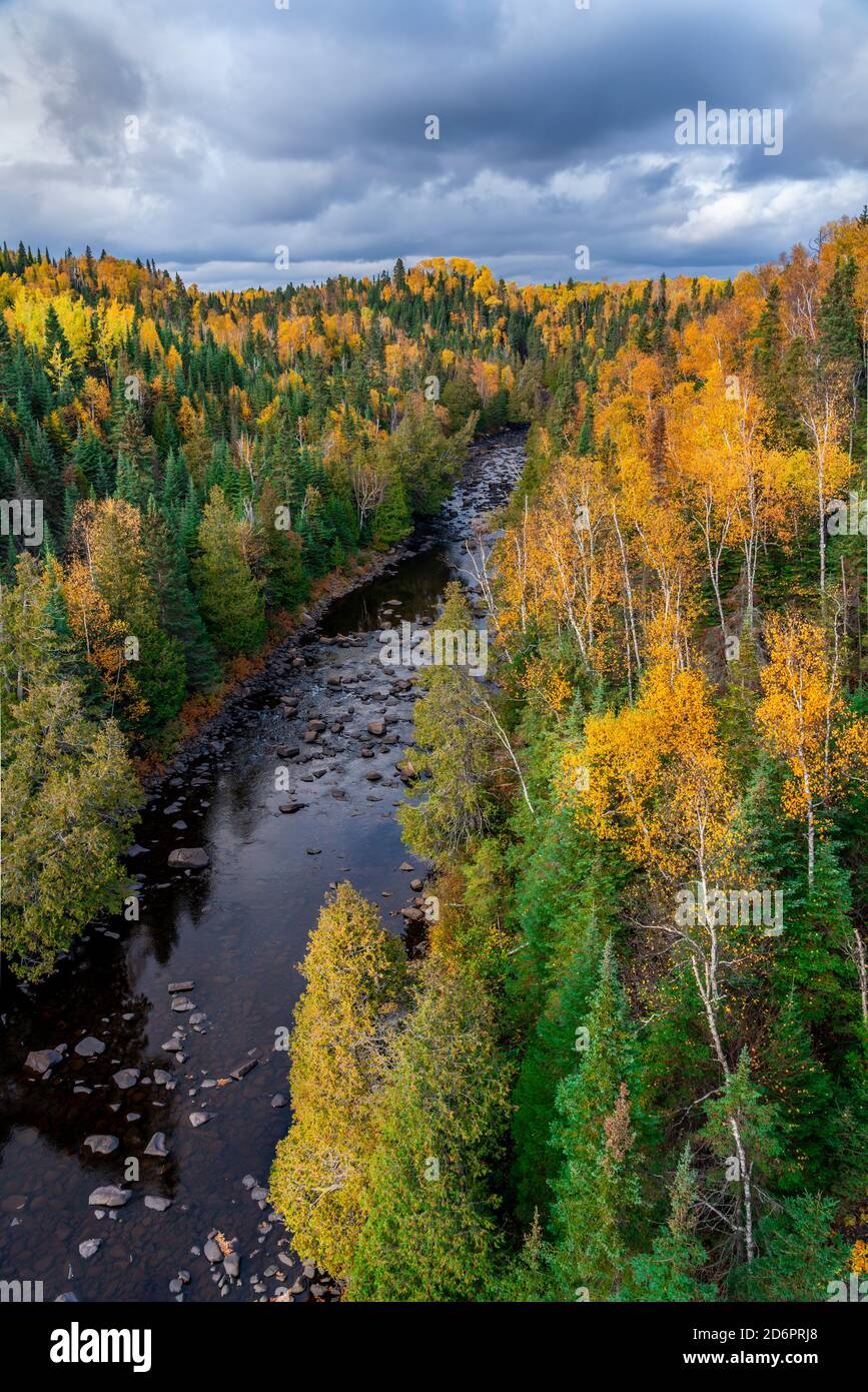 Fall foliage color at the Sleeping Giant Provincial Park, Thunder Bay