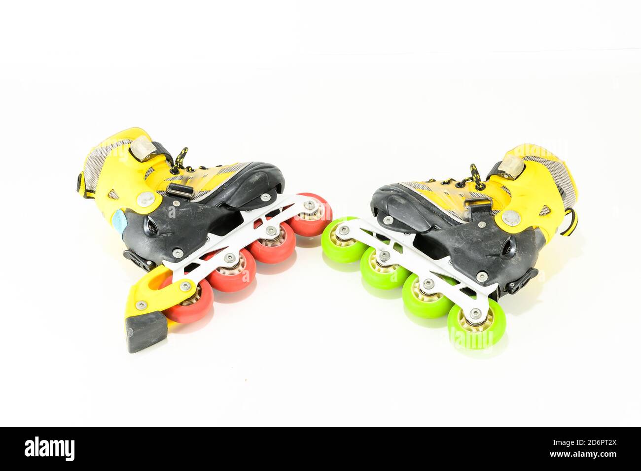 Inline skating skate boot Stock Photo Alamy