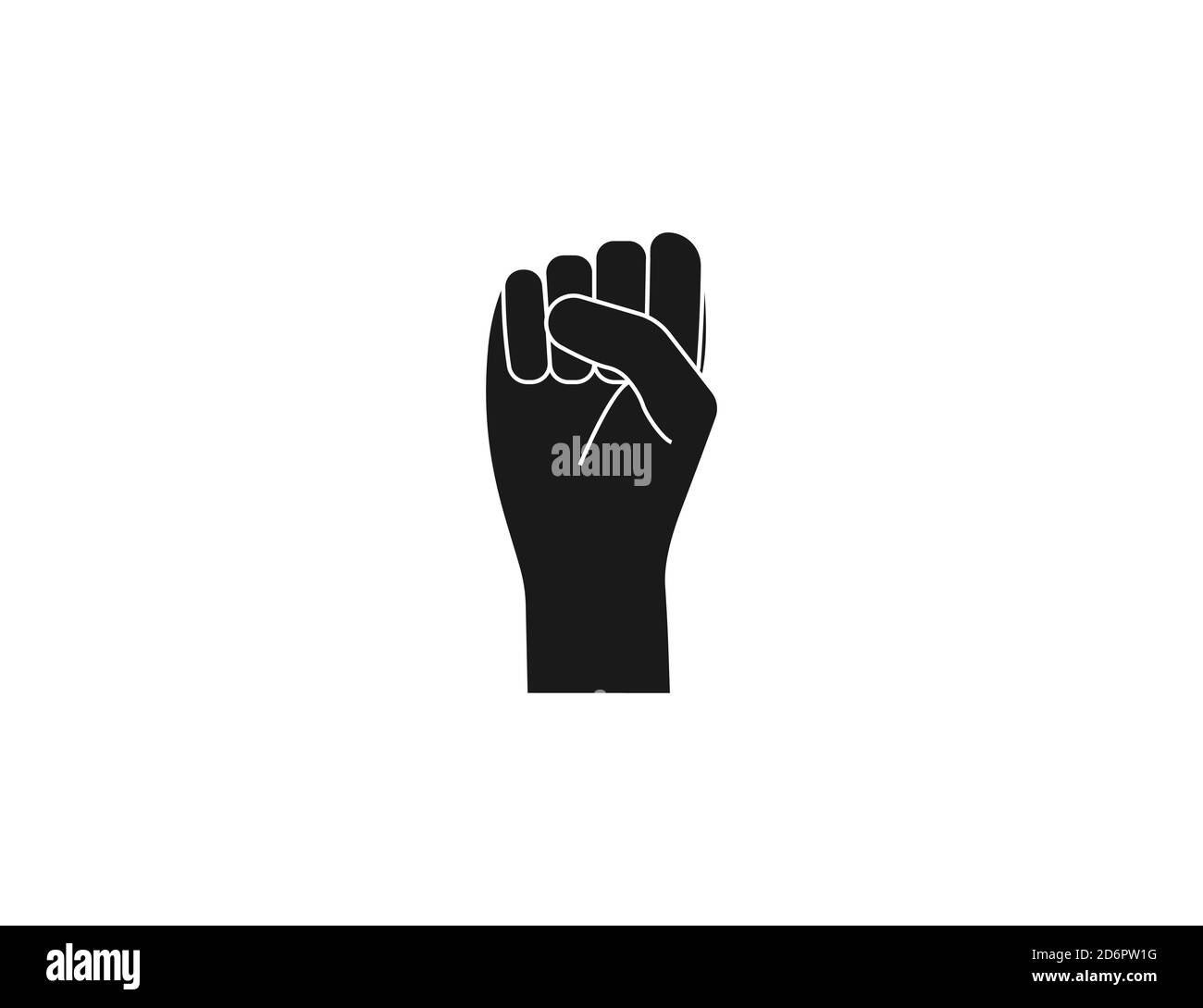 Bump, fist icon on white background. Vector illustration. Stock Vector