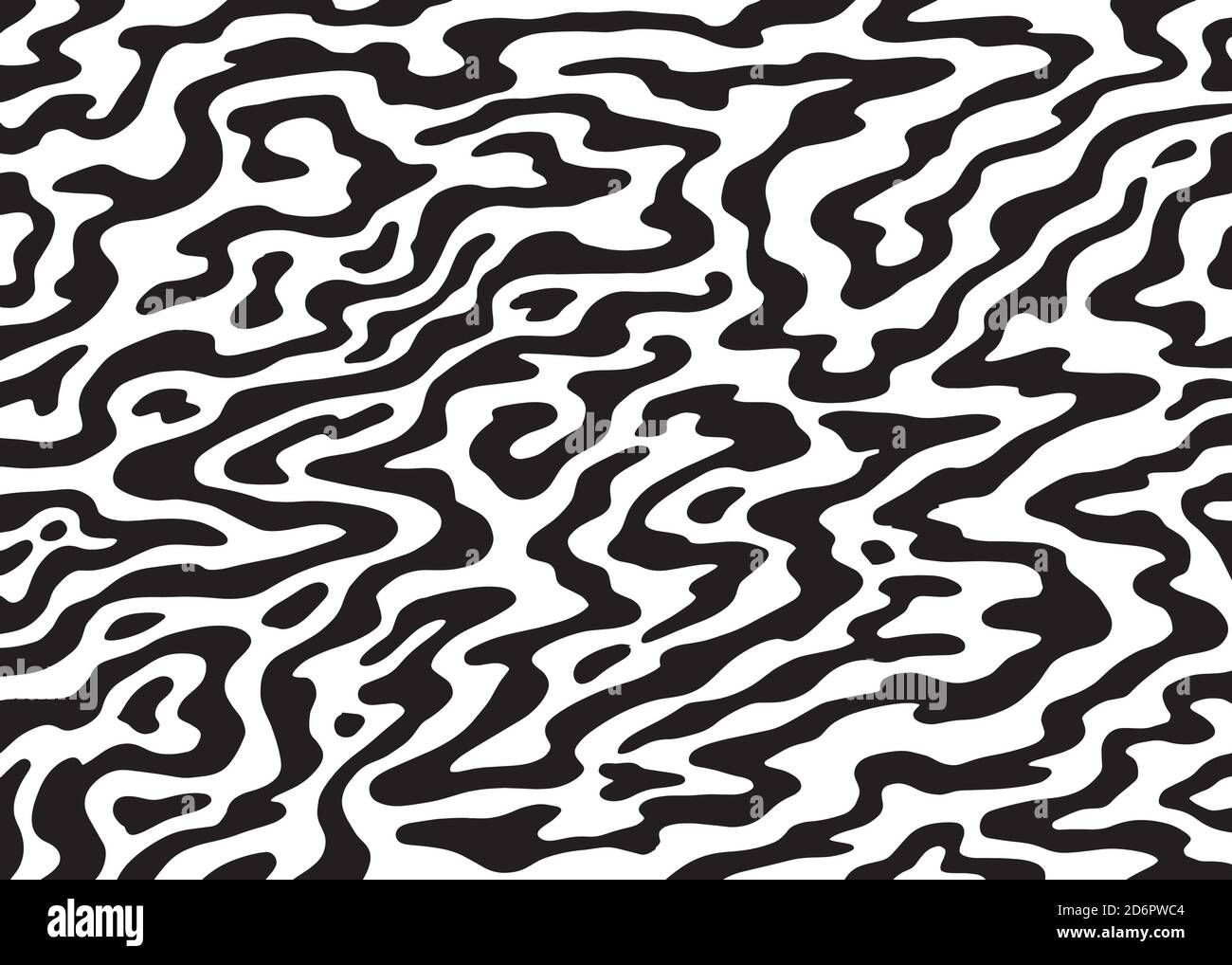 Psychedelic Abstract Background. Black and white pattern. Vector illustration for surface design, print, poster, icon, web, graphic designs. Stock Vector
