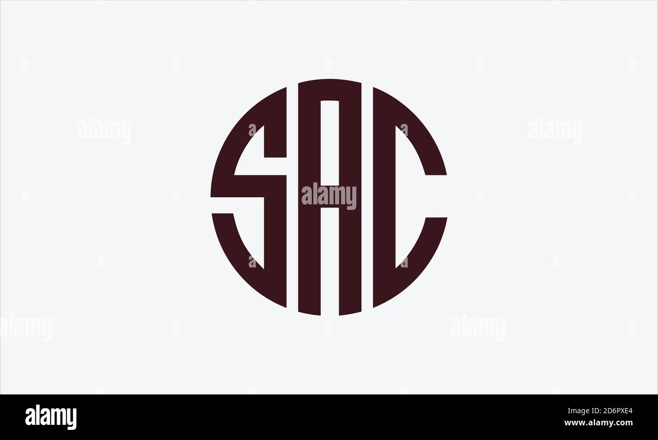 SAC emblem monogram vector logo template Stock Vector Image & Art - Alamy