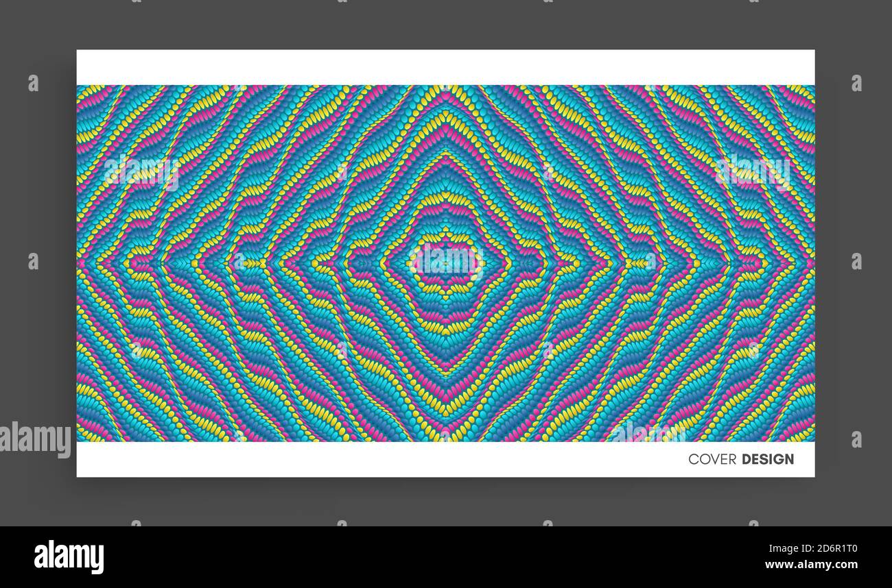 Dotted background with circles. Abstract polka dots pattern. 3d vector illustration. Stock Vector