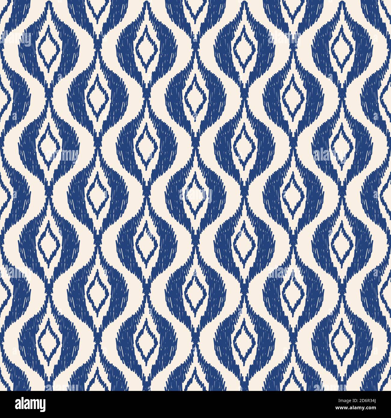 Seamless geometric pattern from waves. Art Deco Seamless Pattern. Abstract Retro Texture. Vintage Royal wallpaper. Ceramic tile. Vector illustration Stock Vector