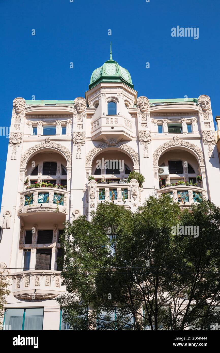 Serbia, Belgrade, City center, Art nouveau building Stock Photo