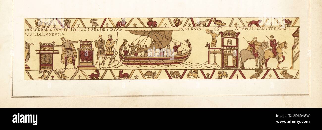 Bayeux tapestry harold oath hires stock photography and images Alamy