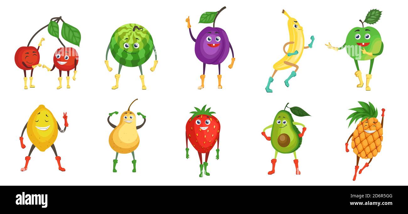 funny fruit cartoons