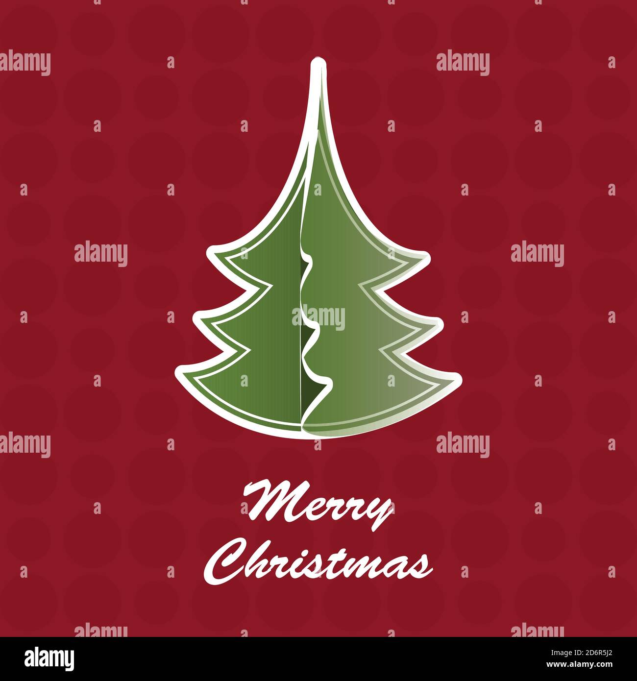 Christmas Tree Card Stock Vector Image & Art - Alamy