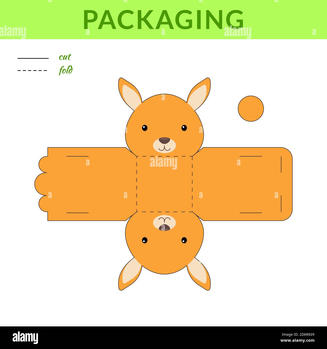 DIY party favor kangaroo box for birthdays, baby showers for sweets ...