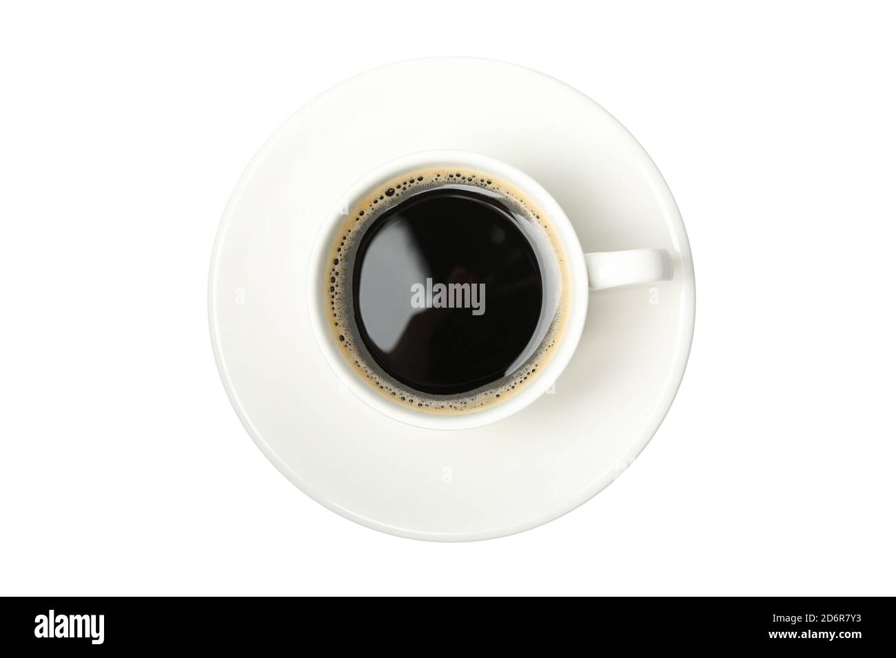 Cup of coffee isolated on white background Stock Photo - Alamy