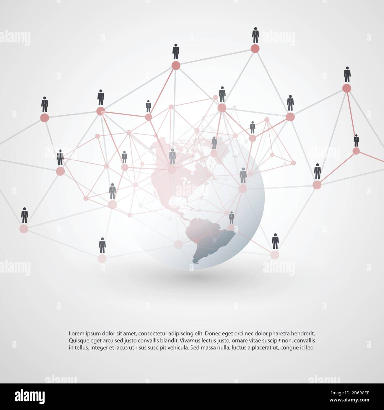 Cloud Computing and Global Networks Concept Design with Earth Globe ...