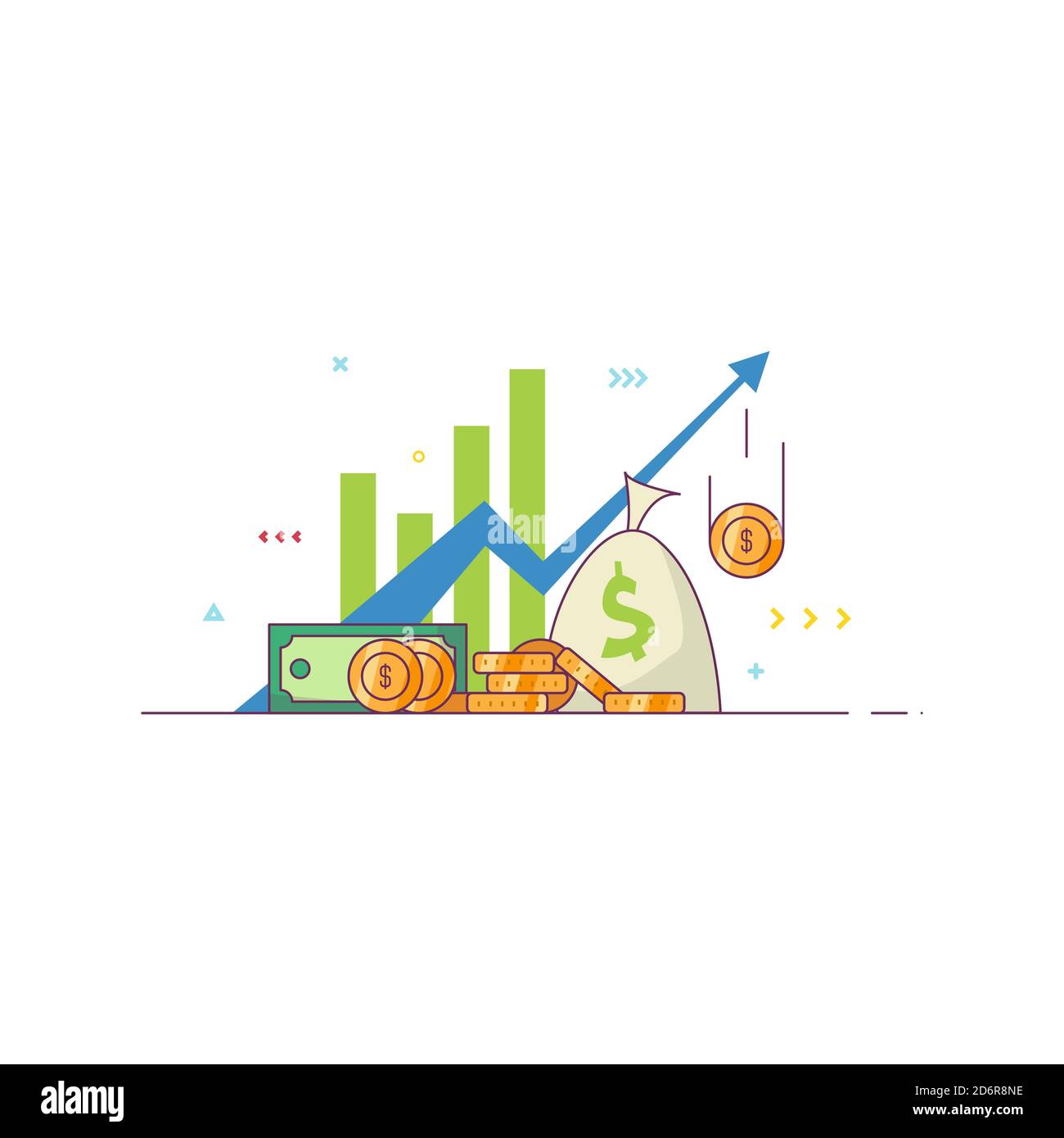 Business concept linear economy Cut Out Stock Images & Pictures - Alamy