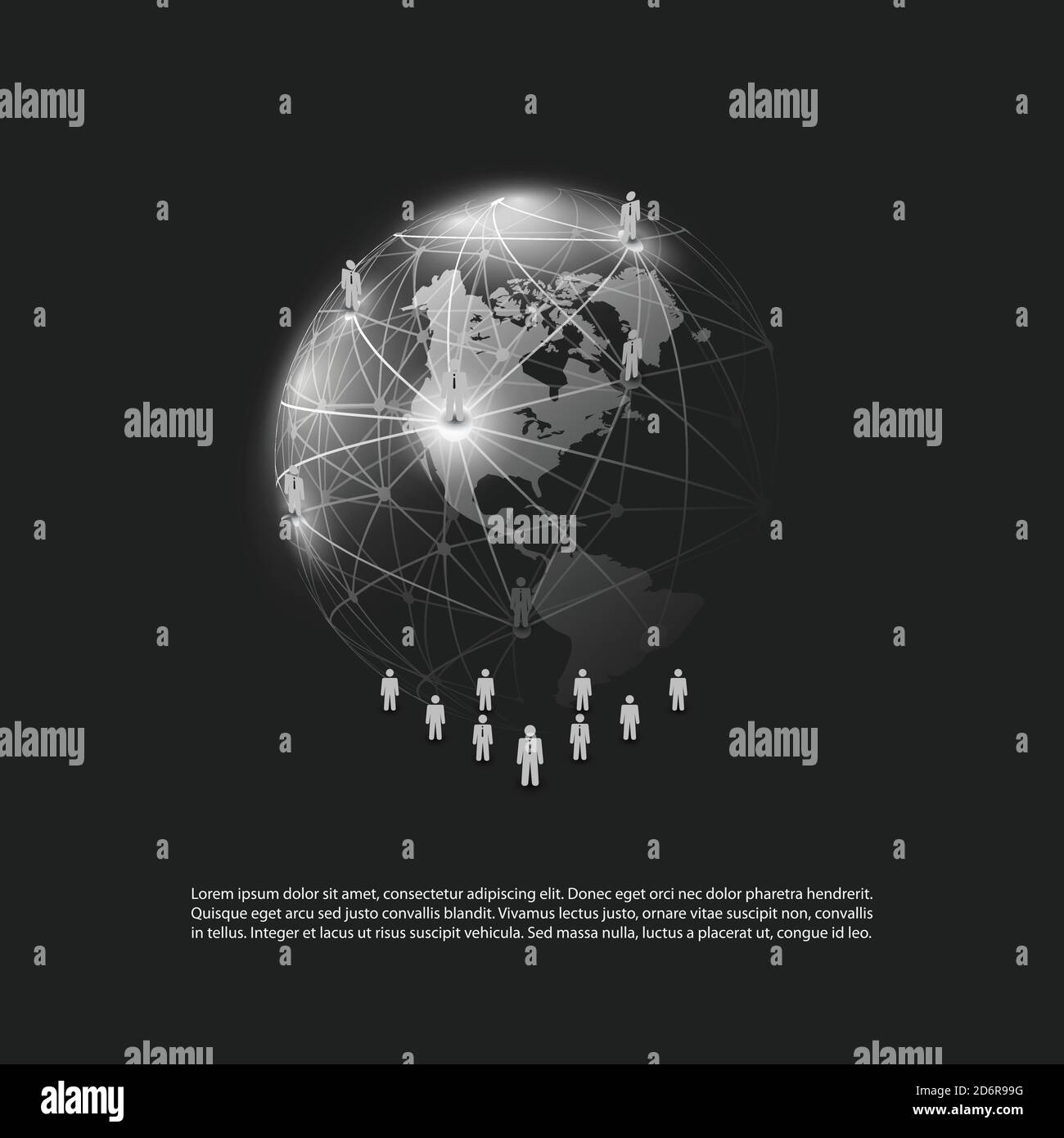 Networks - Business Connections - Social Media Concept Design Stock ...