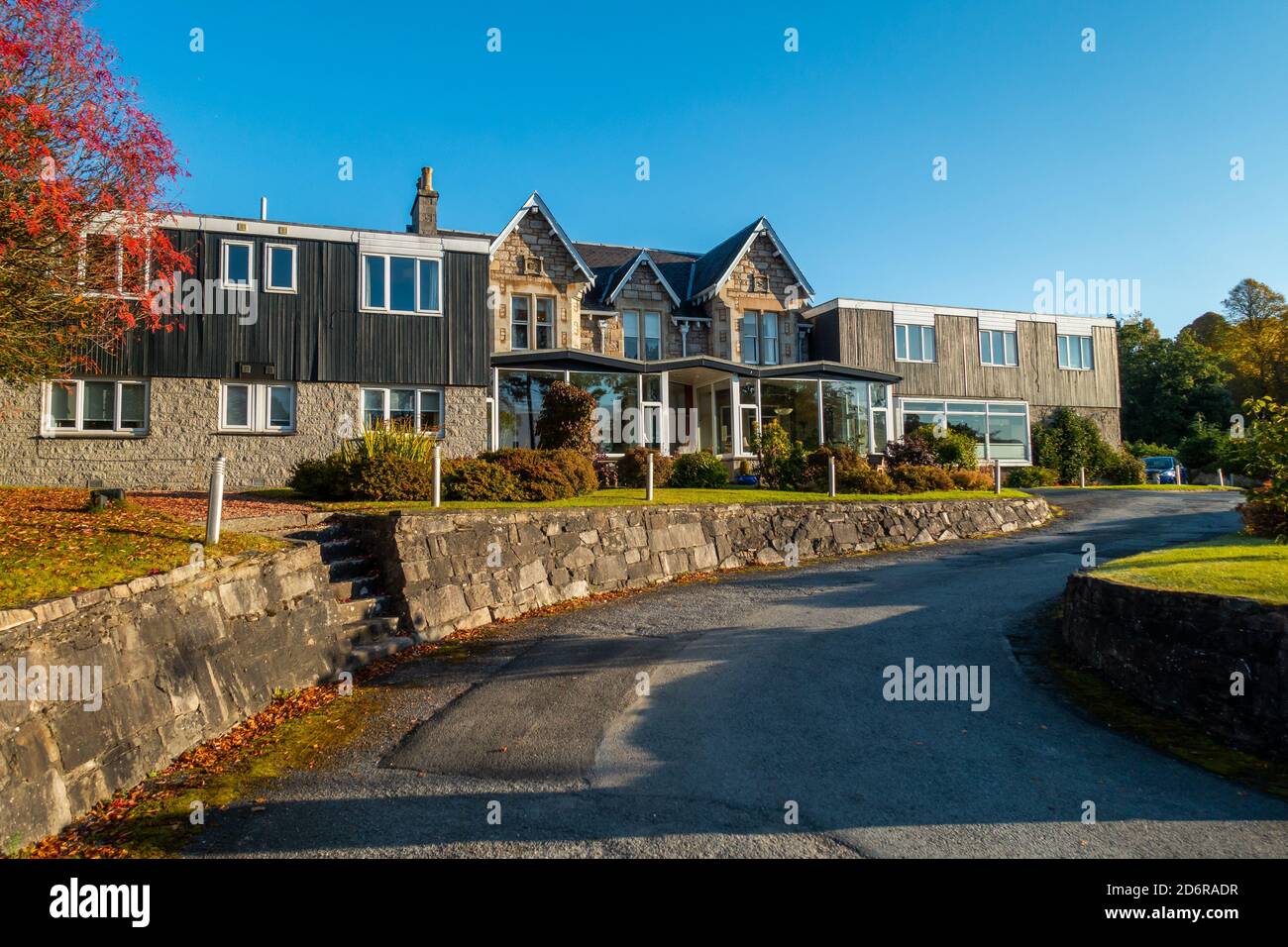 The Acarsaid Hotel in the town of Pitlochry, Perthshire, Scotland, UK Stock Photo