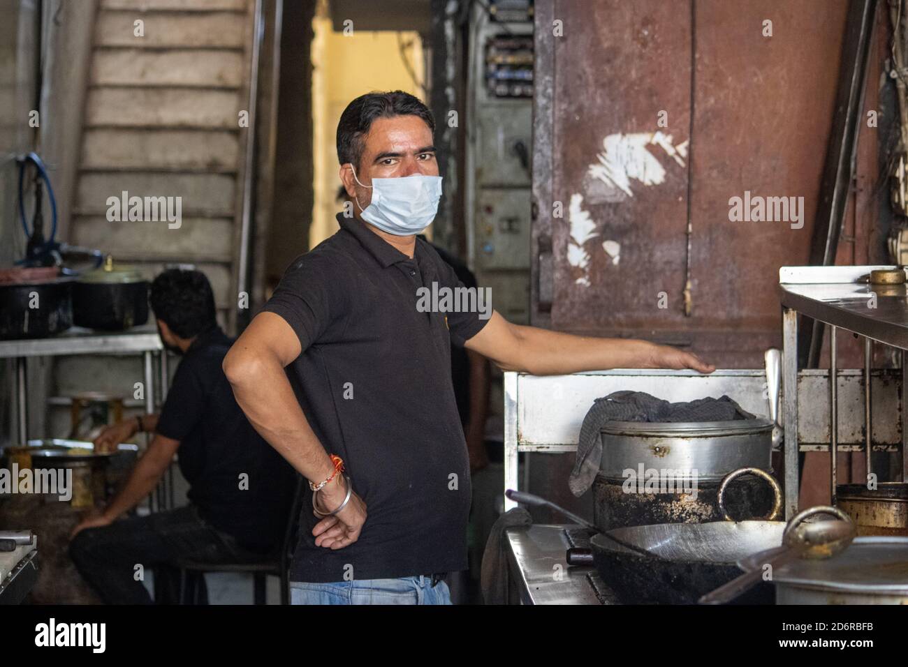 Professional restaurant kitchen equipment hires stock photography and