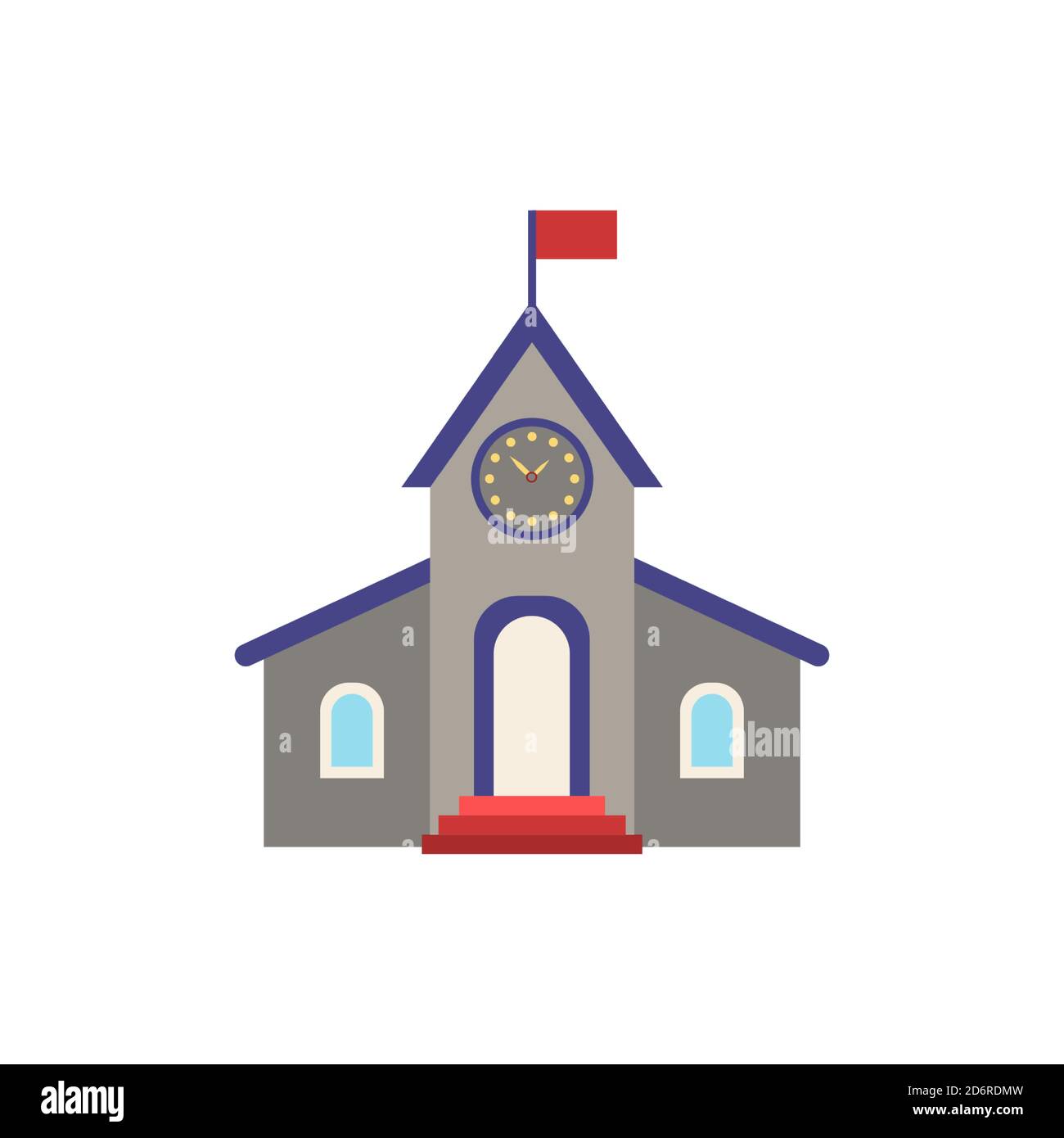 Municipal icon. Simple element from buildings collection. Creative Municipal icon for web design, templates, infographics and more Stock Vector