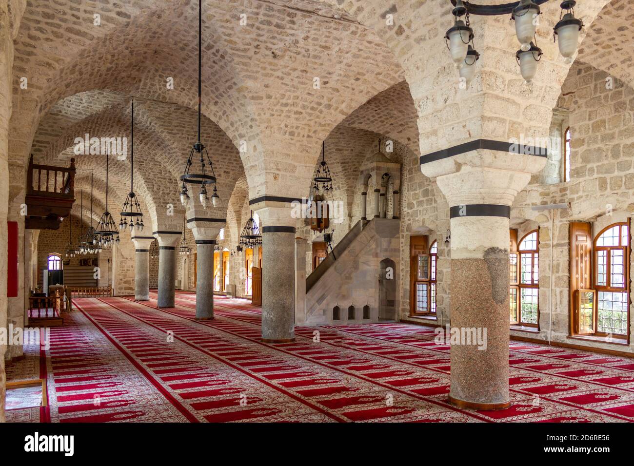 Antakya, Hatay / Turkey - October 08 2020: Antakya Ulu Cami Mosque interior view Stock Photo