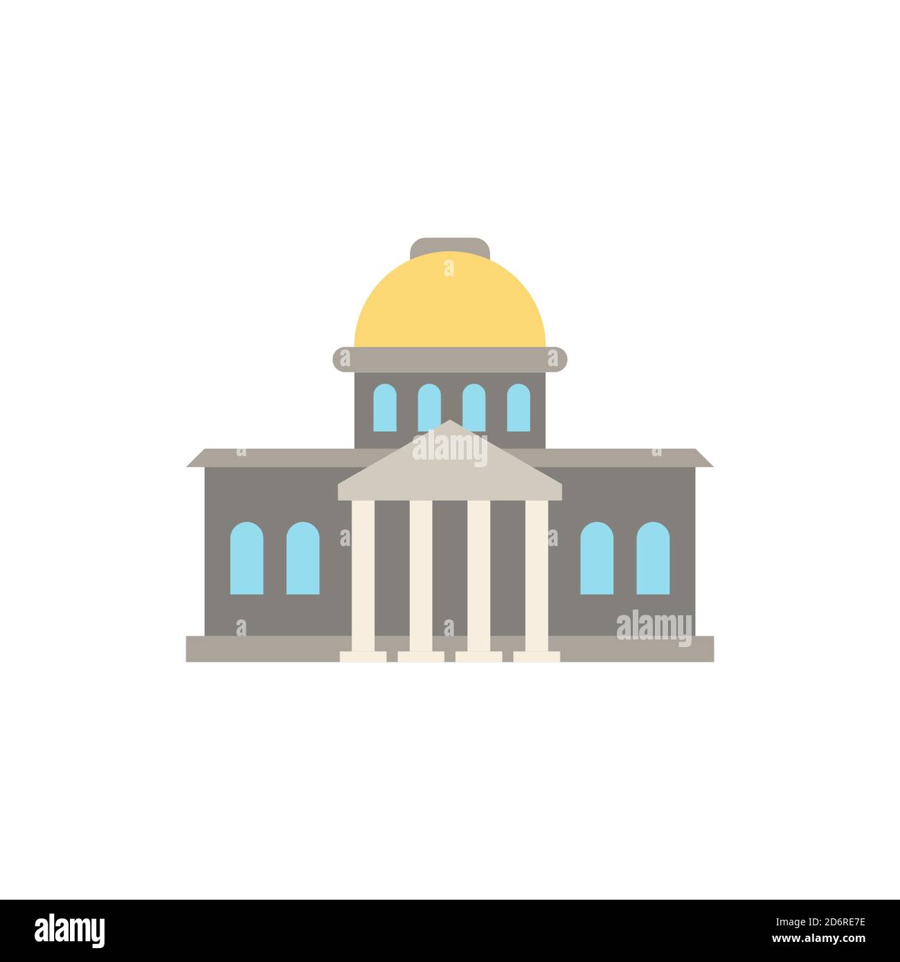 Government icon. Simple element from buildings collection. Creative Government icon for web design, templates, infographics and more Stock Vector