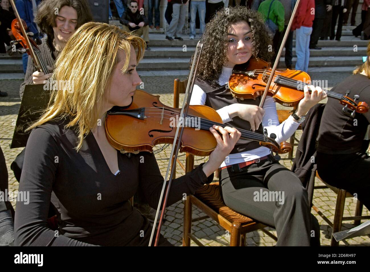 Open air classical concert, Tirana, Albania Stock Photo - Alamy