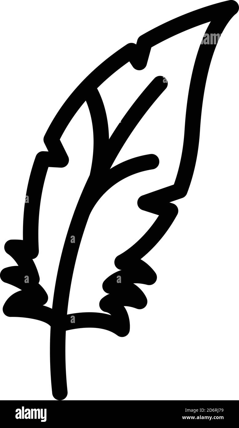 Quill feather icon, outline style Stock Vector Image & Art - Alamy