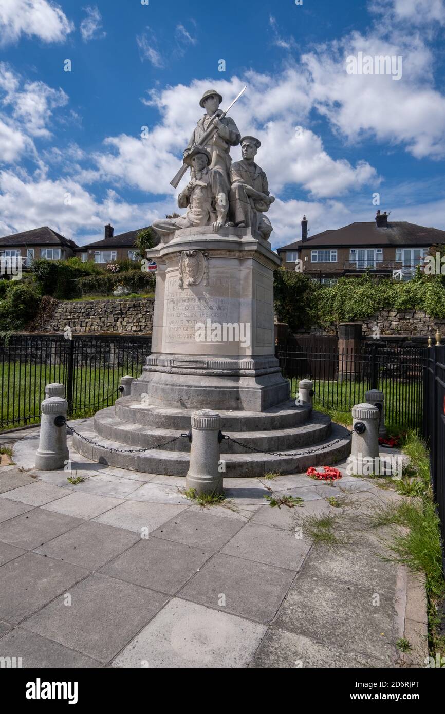 War memorial on the millenium trail in Wallasey Wirral July 2020 Stock Photo