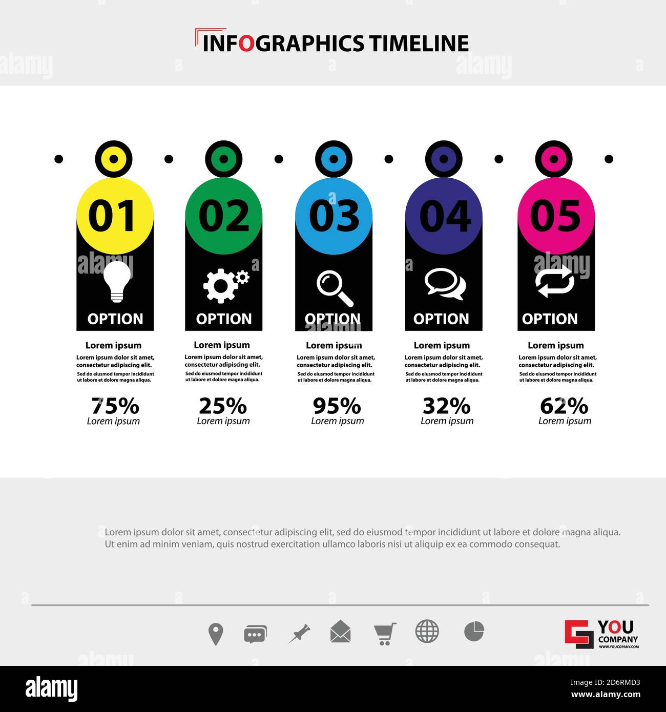 Infographic template. Concept business illustration. Vector Stock ...