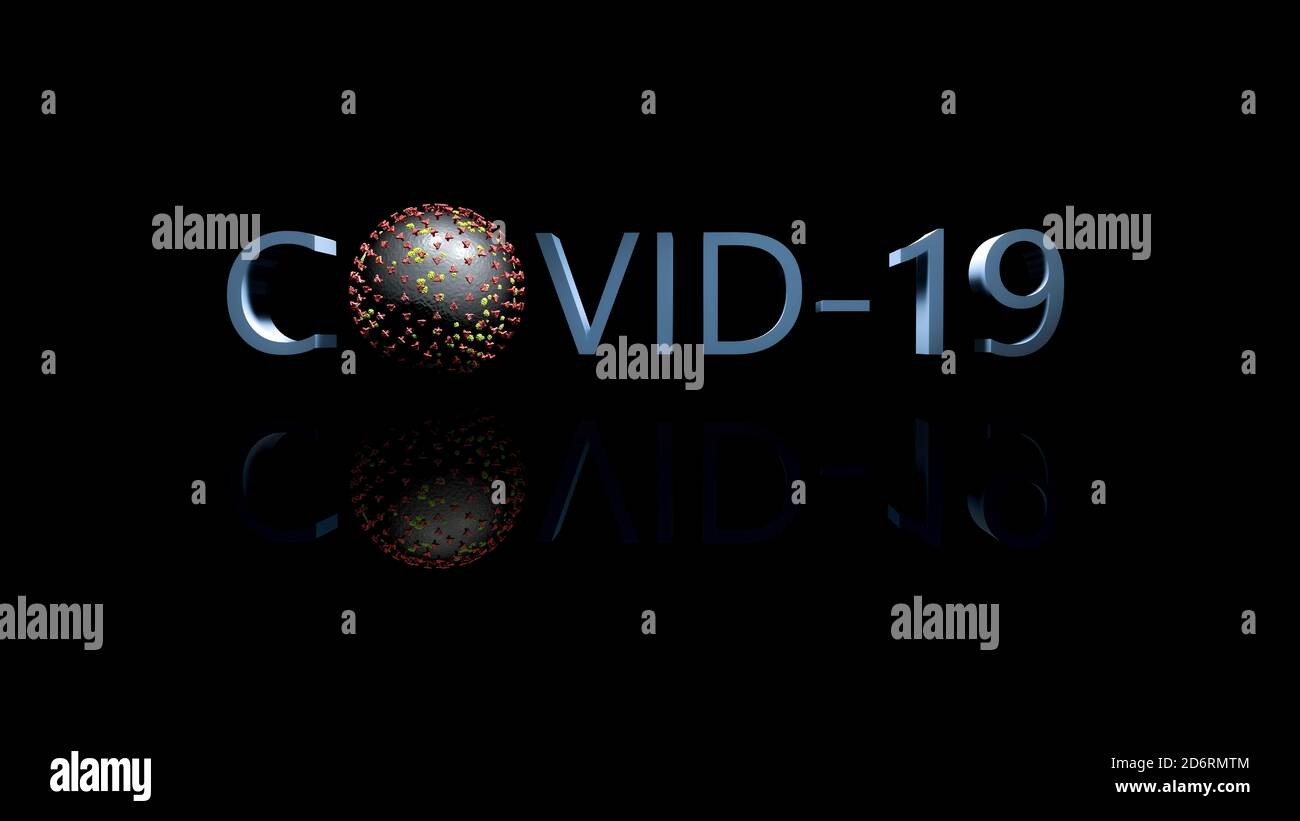 Covid 19 banner / background Stock Photo