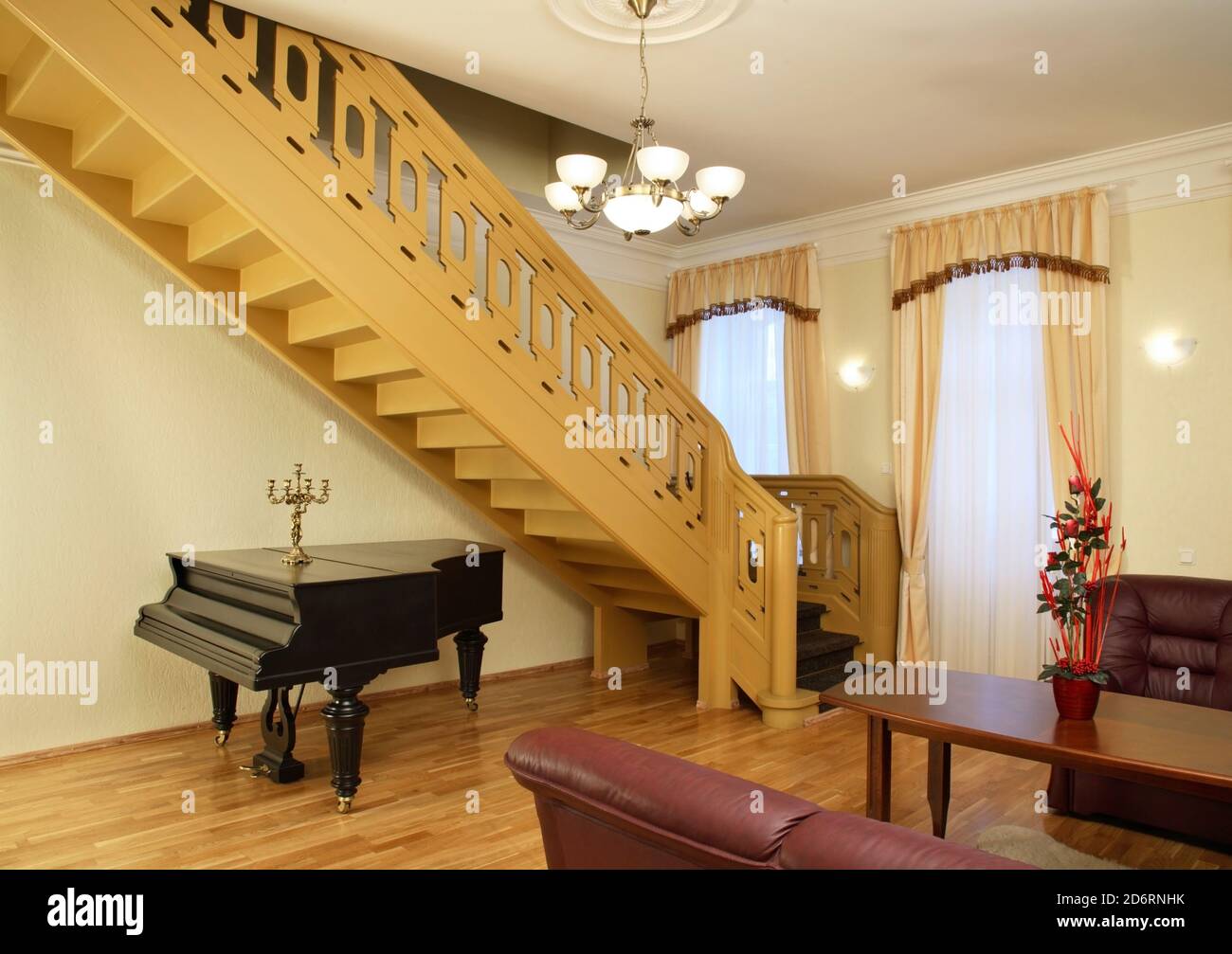 Sventes Muiza hotel and restaurant in Svente. Latvija Stock Photo