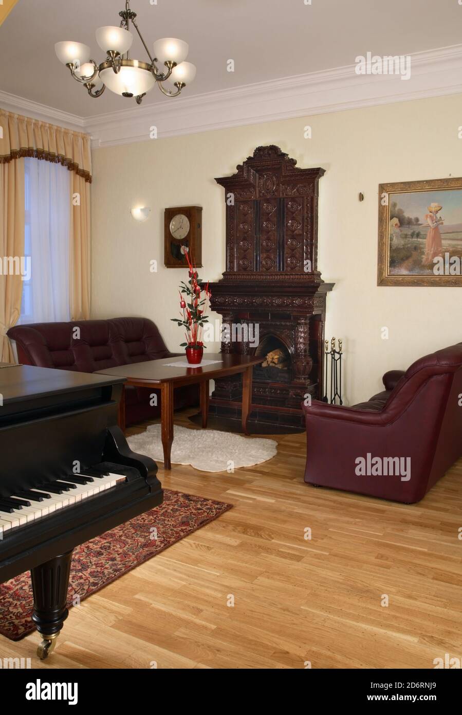 Sventes Muiza hotel and restaurant in Svente. Latvija Stock Photo