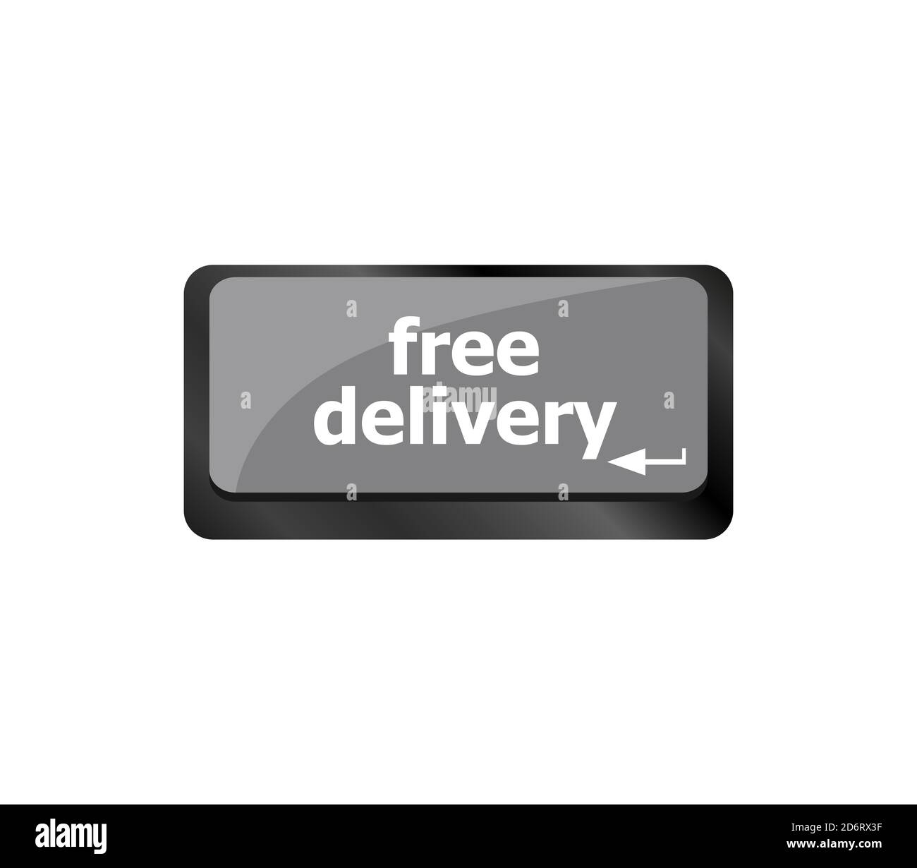 free delivery key on laptop keyboard button Stock Photo Alamy