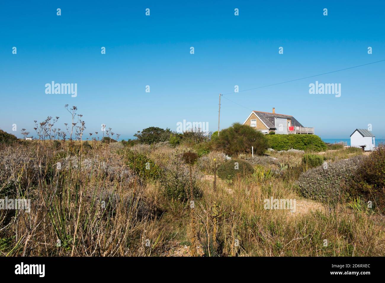 A house on the beach at the end of Wellington Parade in Kingsdown, Deal