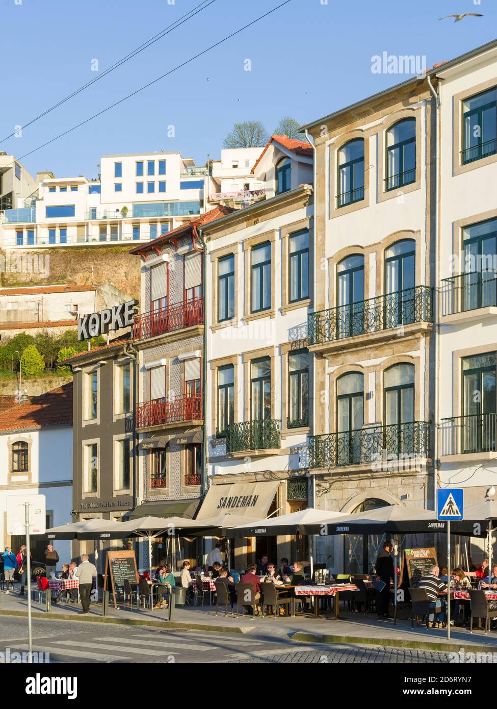 Vila Nova de Gaia on the opposite side of river Douro, where most port