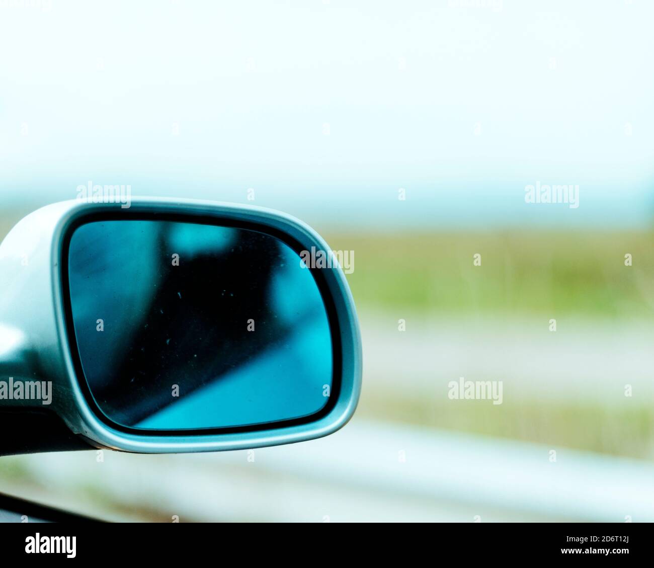 Sideview mirror in drive Stock Photo Alamy