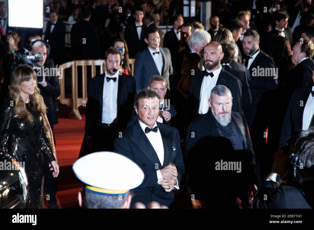 CANNES, FRANCE - May 25, 2019: Sylvester Stallone arrives at the Cannes Film Festival. Stock Photo