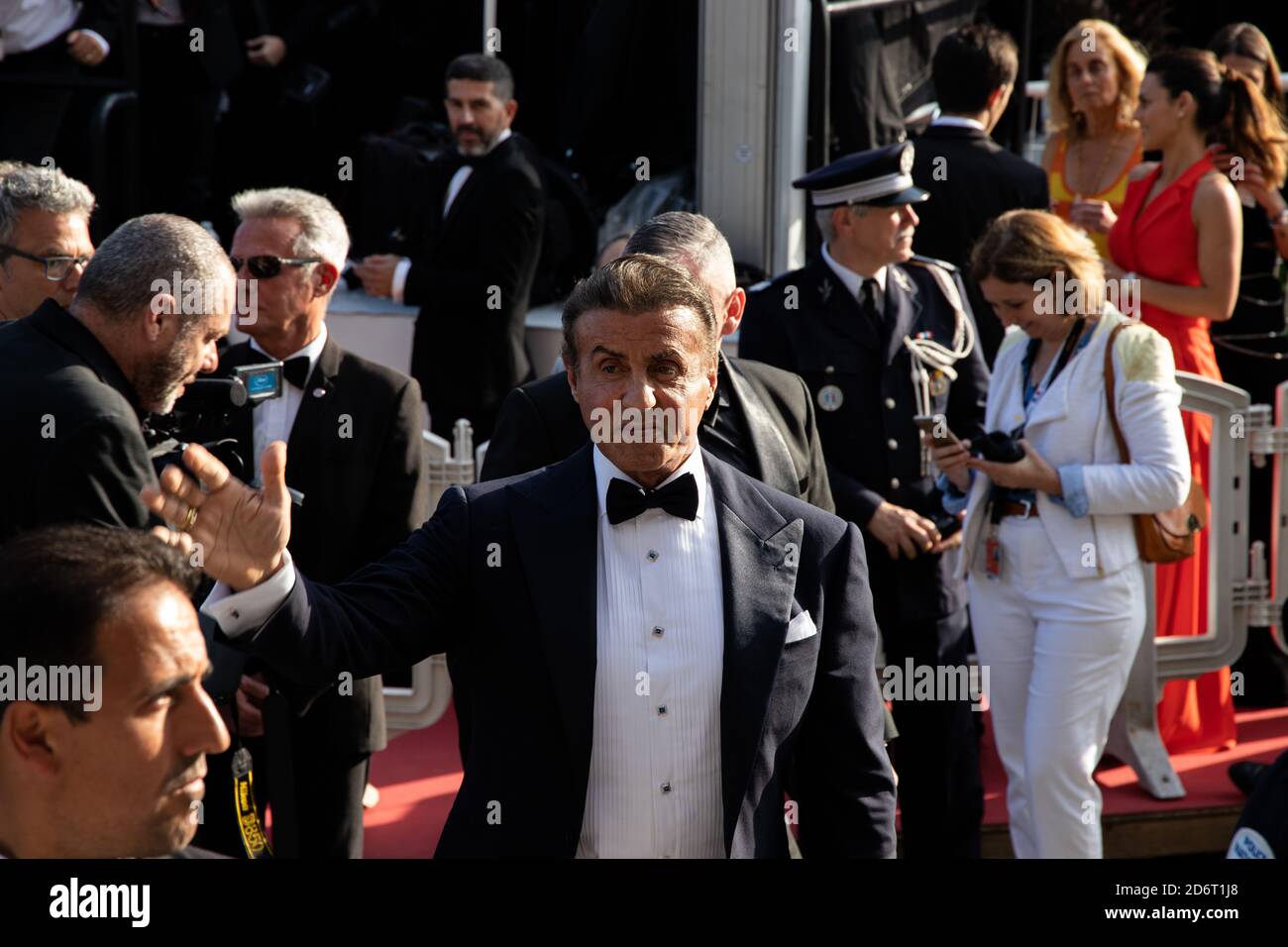 CANNES, FRANCE - May 25, 2019: Sylvester Stallone arrives at the Cannes Film Festival. Stock Photo