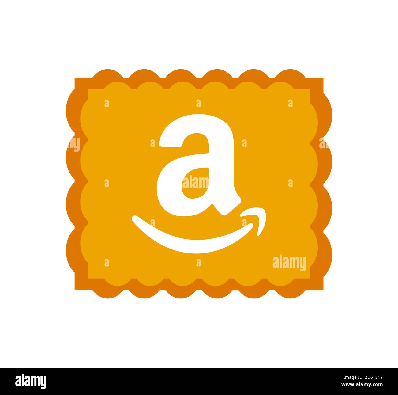 Amazon logo. Amazon icon app application logo. Amazon is American international electronic commerce company . Kharkiv, Ukraine - June , 2020 Stock Photo