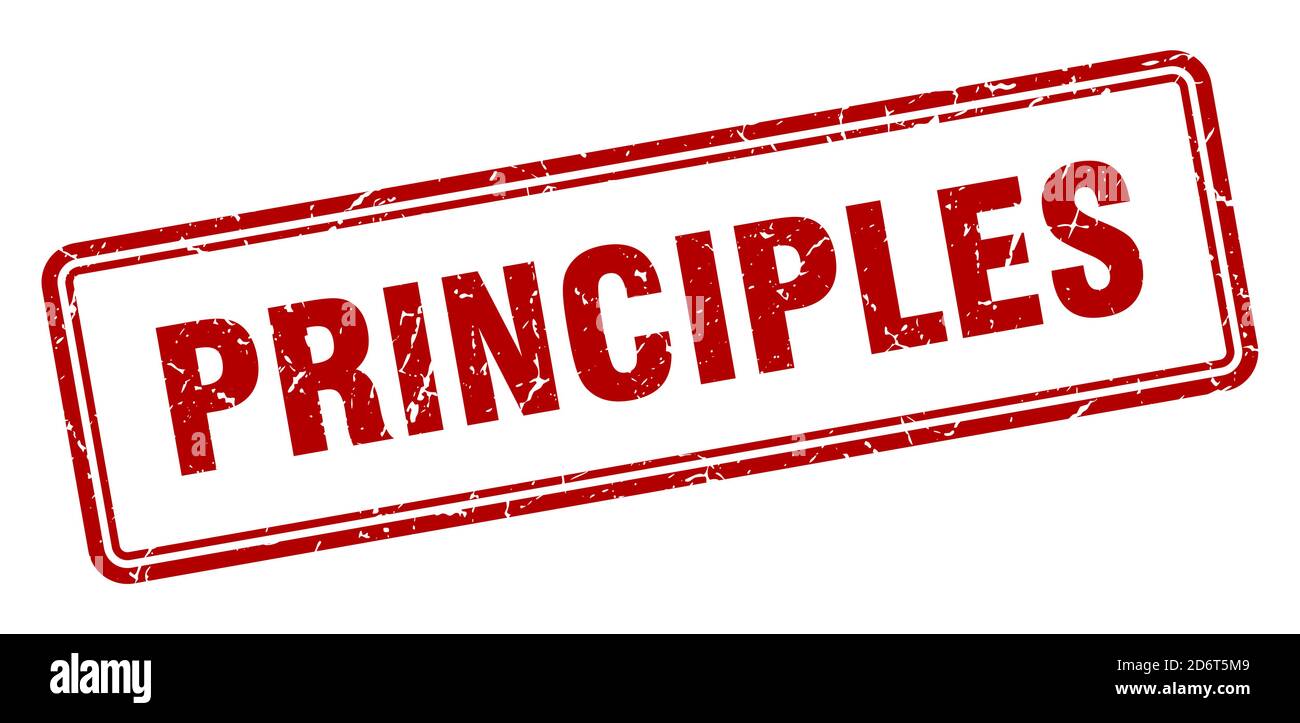 Primnciples Image principles stamp. square grunge sign isolated on white background Stock ...