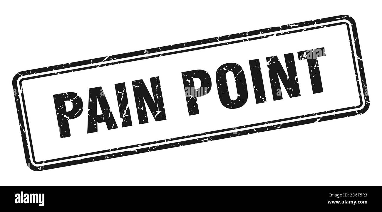 pain point stamp. square grunge sign isolated on white background Stock ...
