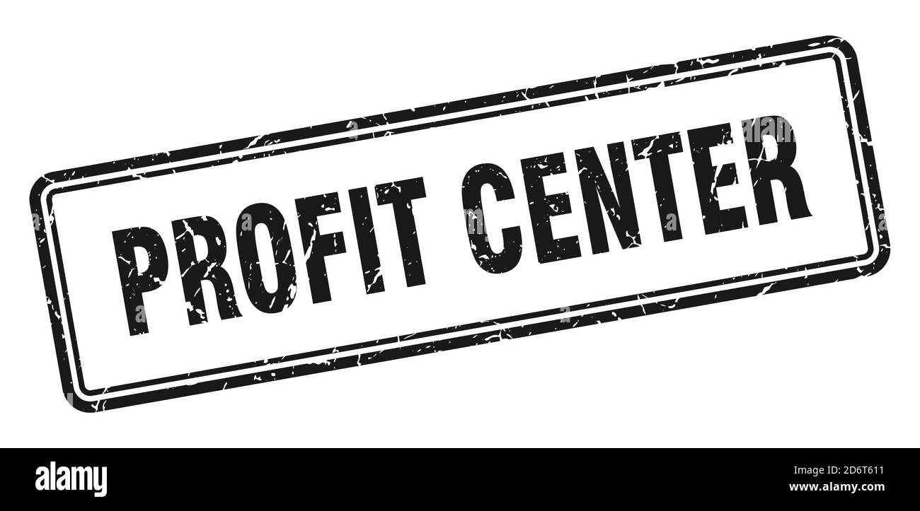 profit center stamp. square grunge sign isolated on white background ...