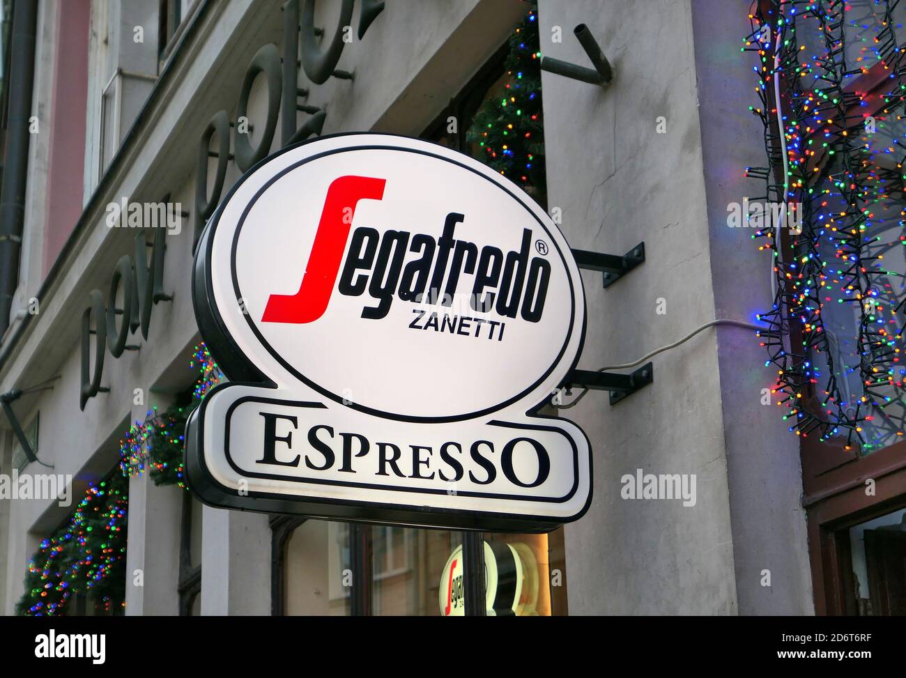 6 Bicchierini Caffè in Vetro Trasparente Logo Segafredo Zanetti