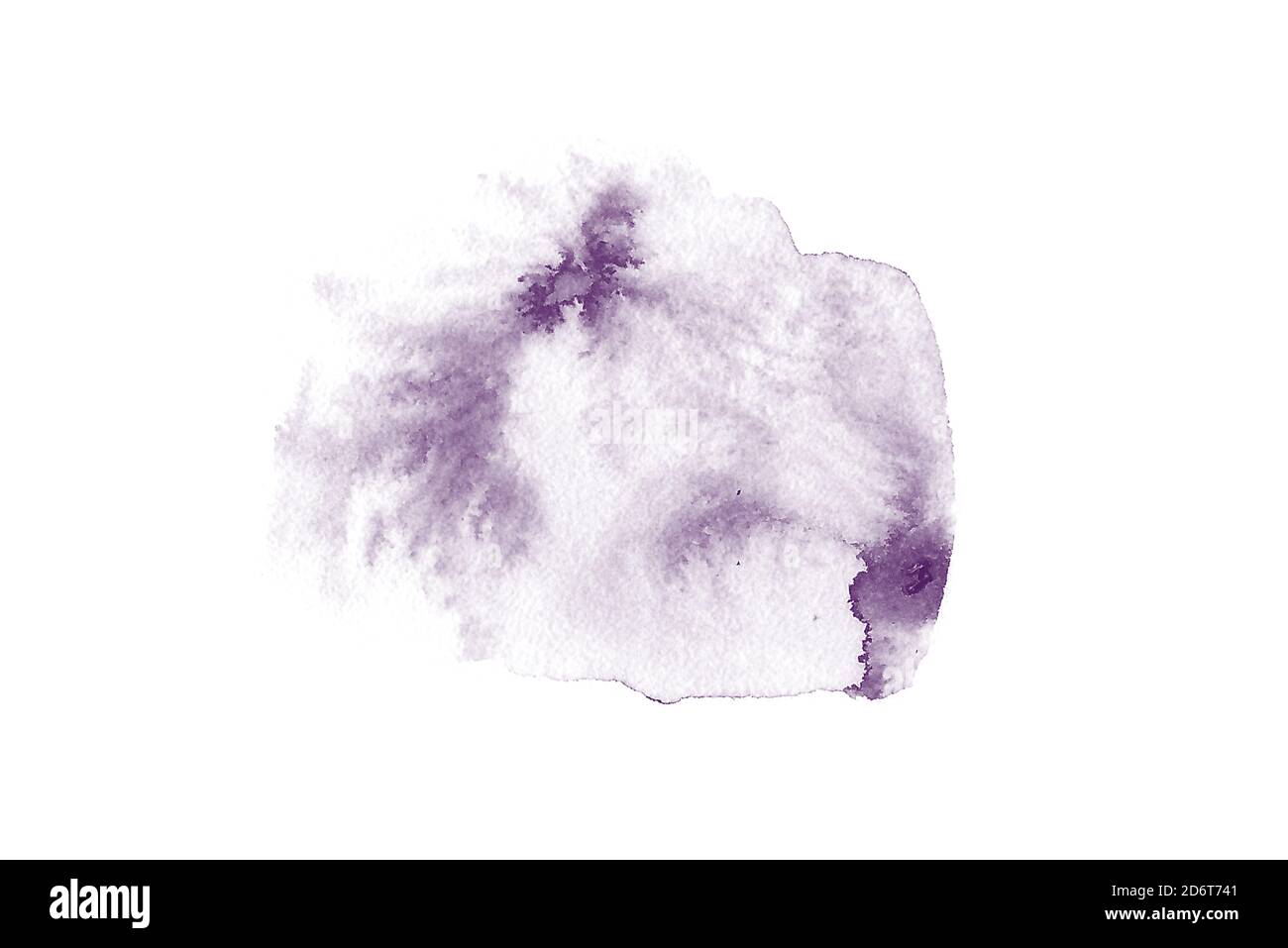 Abstract blue watercolor hand paint texture, isolated on white ...