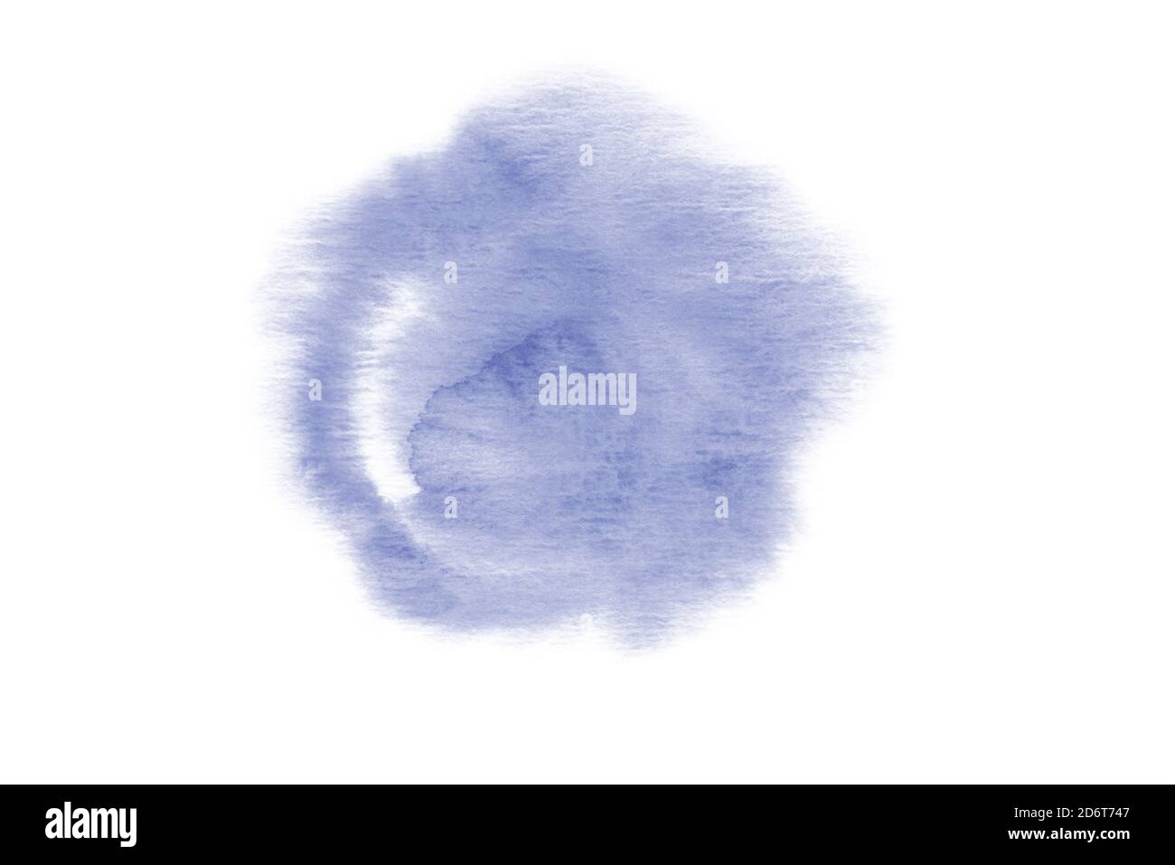 Abstract blue watercolor hand paint texture, isolated on white ...