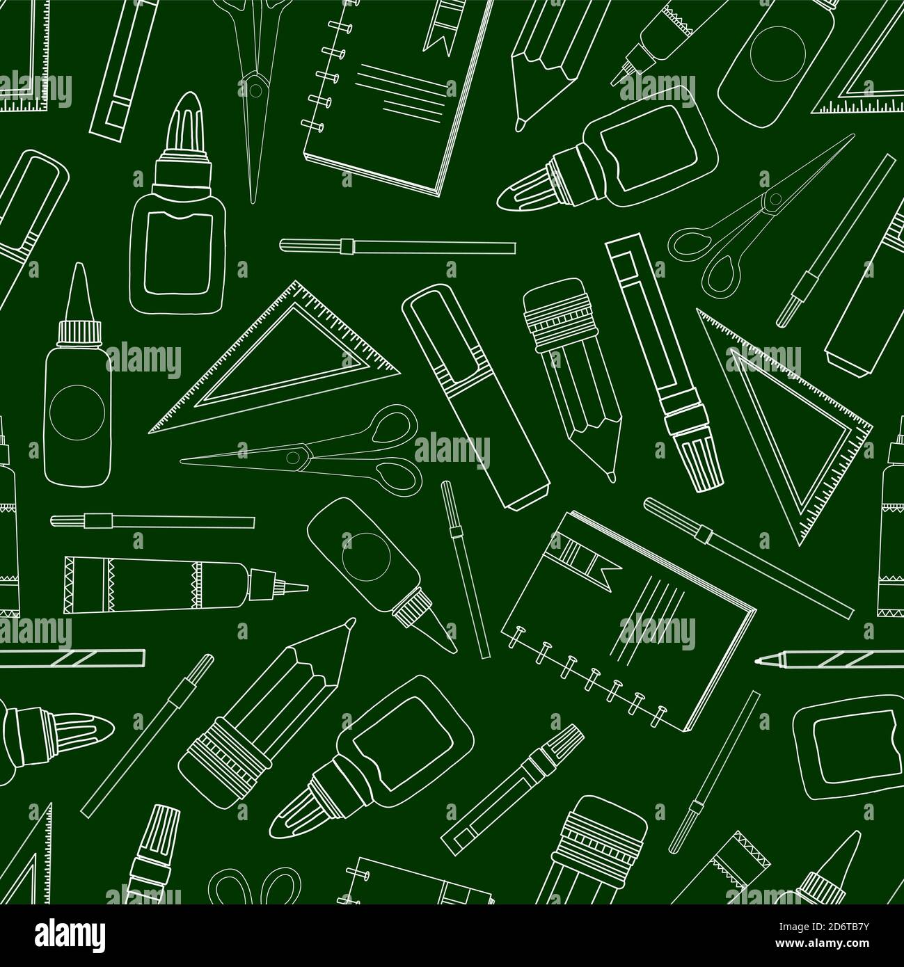 school background. school supplies. pencil, ruler and other stationery ...