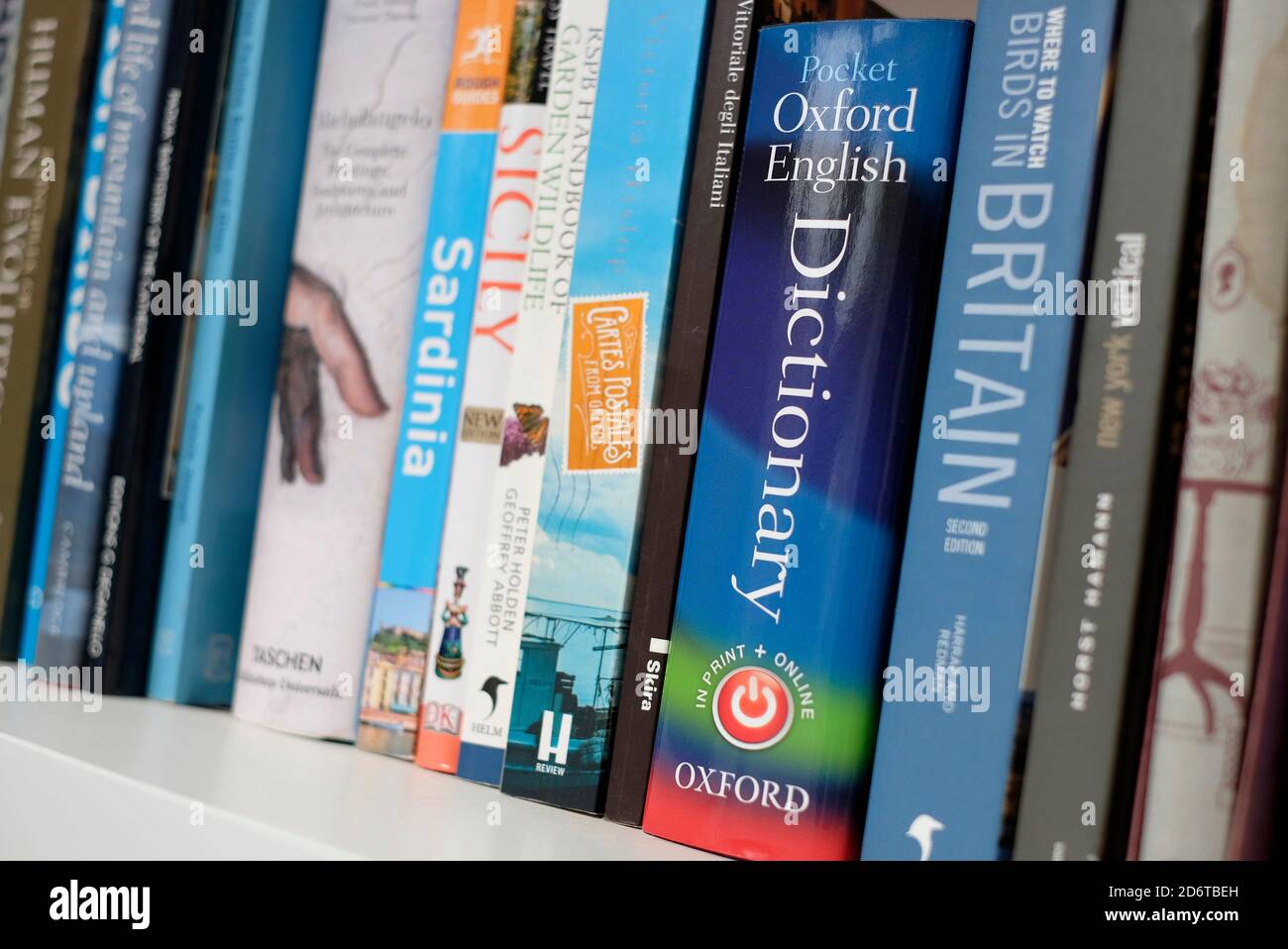 oxford english dictionary book in home interior Stock Photo