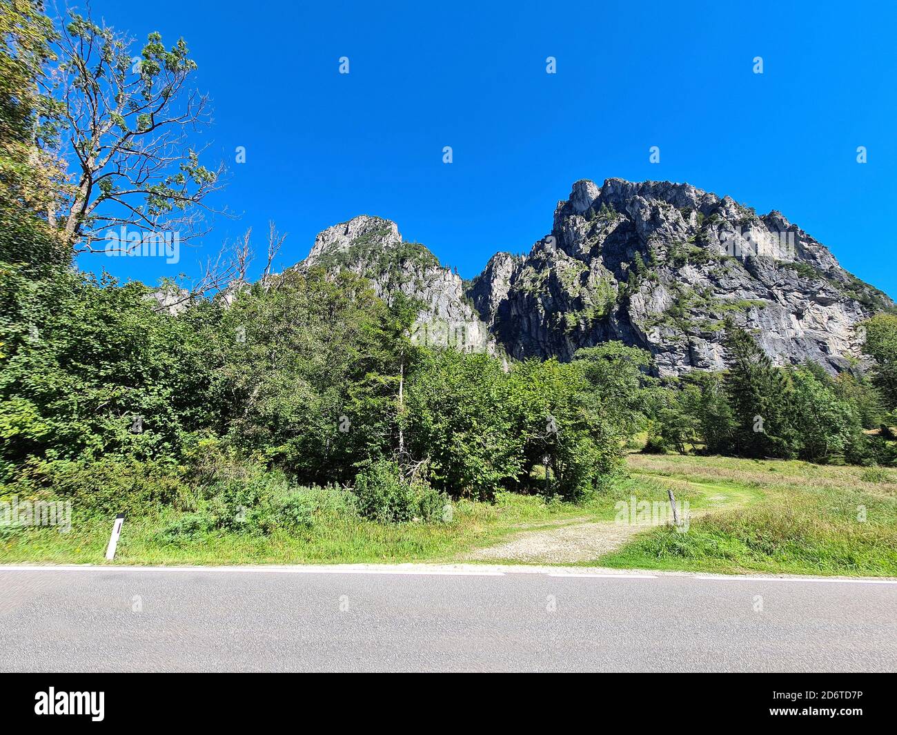 Austria, landscape in the Kalkalpen national park near the Haller Mauern range in Upper Austria in the Pyhrn-Priel holiday region Stock Photo