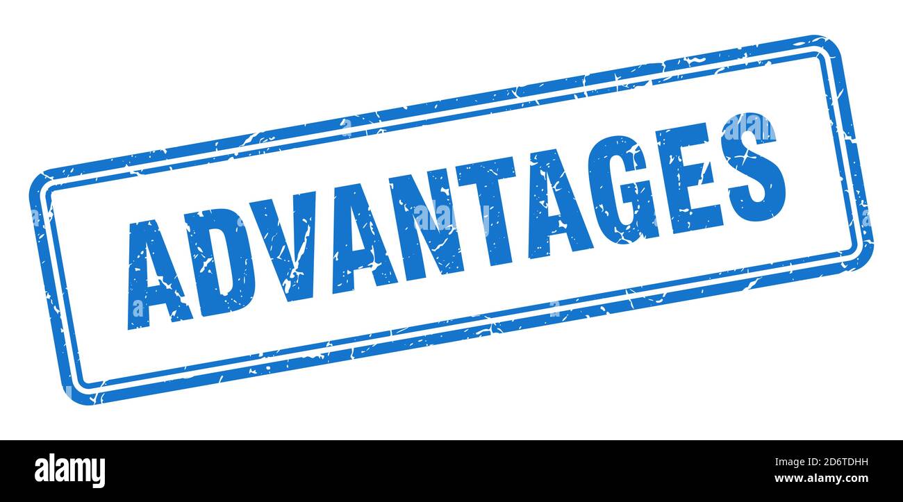 advantages stamp. square grunge sign isolated on white background Stock ...